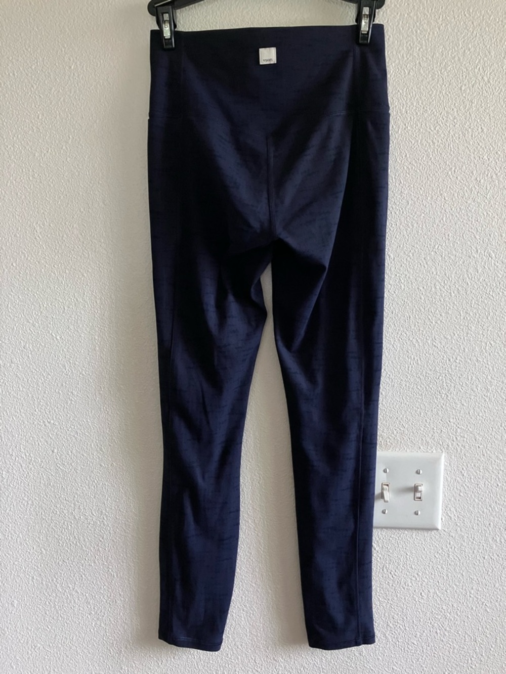 Vuori Studio Pocket Leggings Pants Midnight Slub Navy Blue size Small S EUC